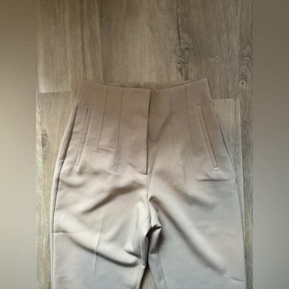 NWOT Zara Pants with a high waist Beige - Picture 9 of 12